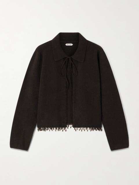 BODE Embellished Wool And Cashmere-blend Cardigan