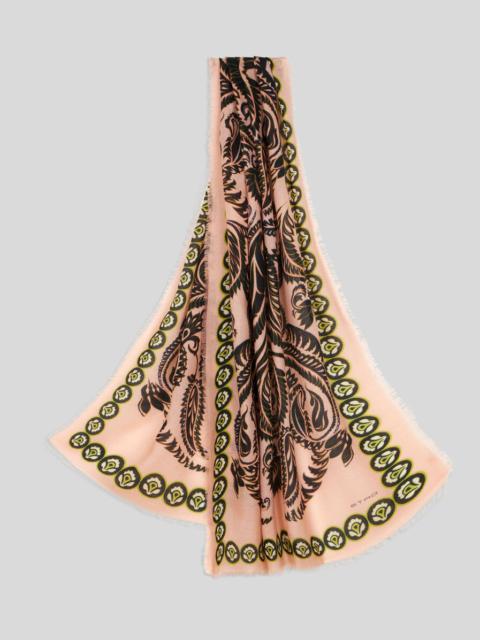 Etro PRINTED CASHMERE AND SILK SCARF