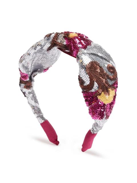 Cerchietto sequinned hair band