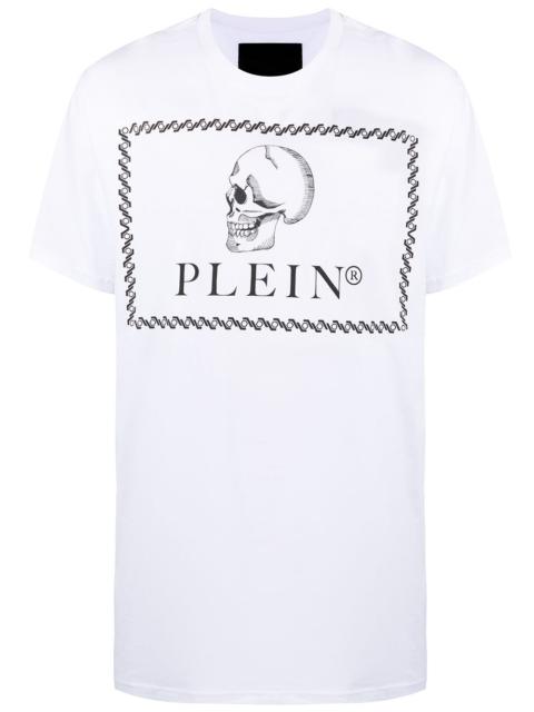 PHILIPP PLEIN outline skull print T-shirt