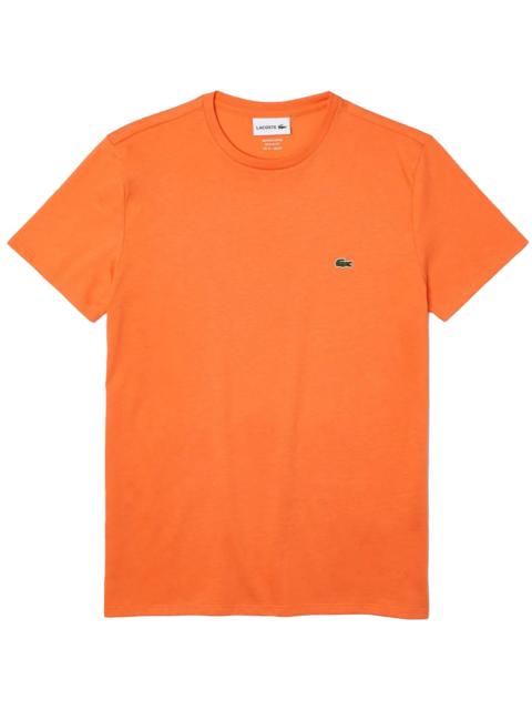 LACOSTE Crew Neck Pima Cotton Jersey T-shirt "Orange" TH6709 NPB