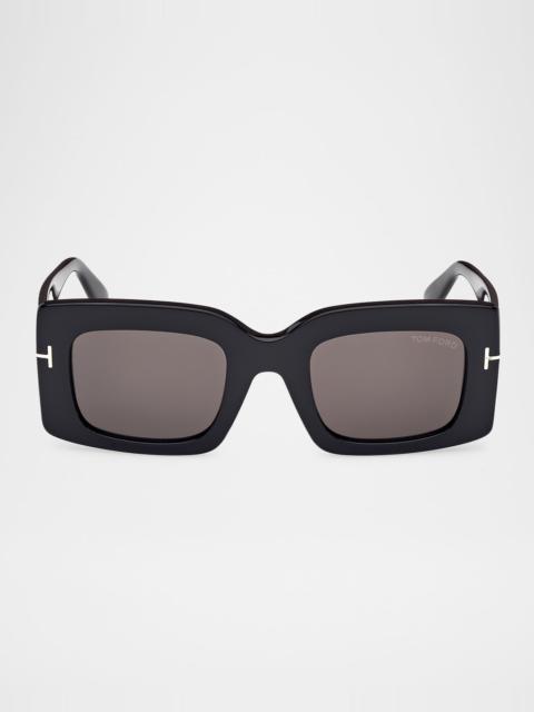 TOM FORD Brigitta Rectangle Acetate Sunglasses