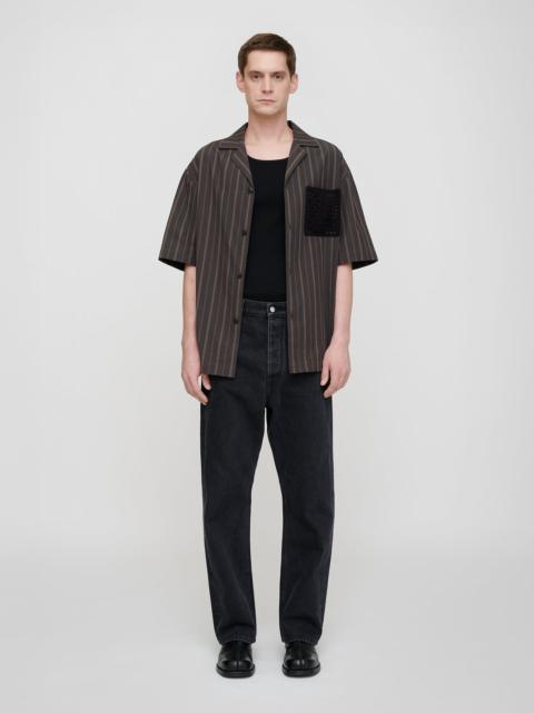 Nanushka Stripe Shirting/Crochet Shirt