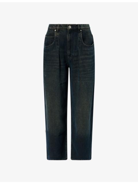 Isabel Marant Rodayna Wide-Leg Denim Jeans