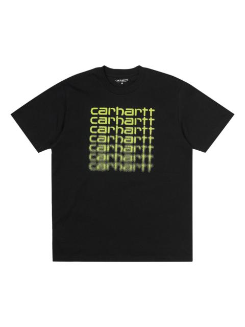 Carhartt WIP 카르하트 WIP Short-Sleeve Fading 스크립트 티셔츠 '블랙 이름 *