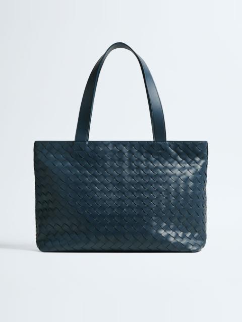 Bottega Veneta Small Intrecciato Zipped Tote
