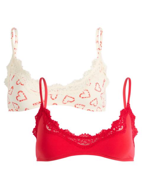 SKIMS SKIMS Fits Everybody Lace Scoop Bralette 2 Pack