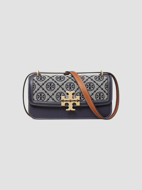 TORY BURCH Women's Small Eleanor T Monogram Shoulder Bag - Tory Navy