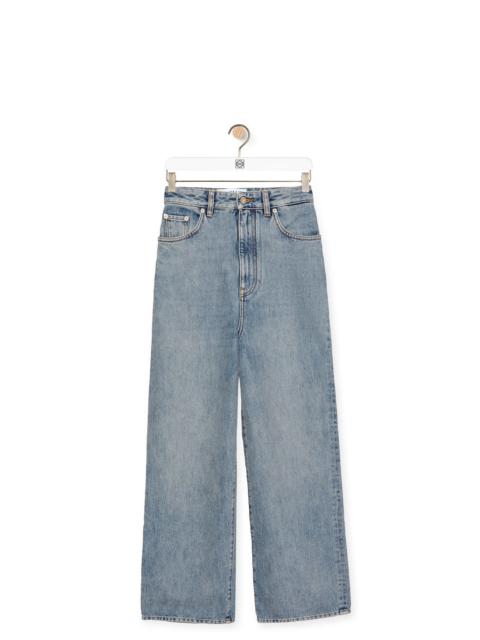 High waisted jeans in denim