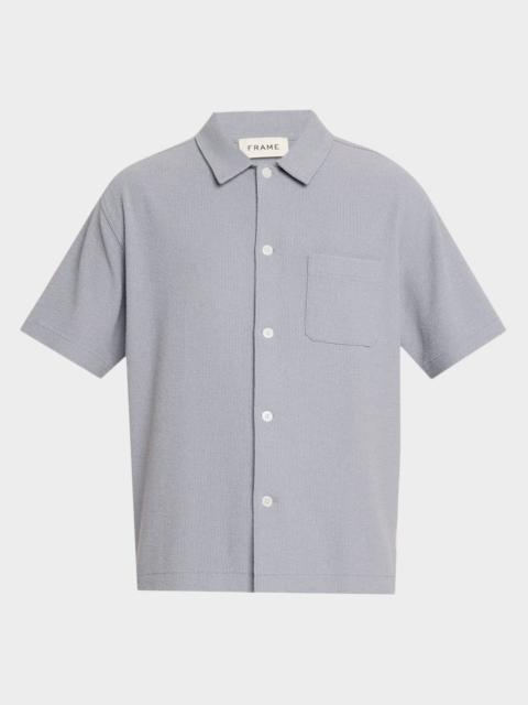 FRAME Men's Drop Shoulder Cotton-Blend Shirt
