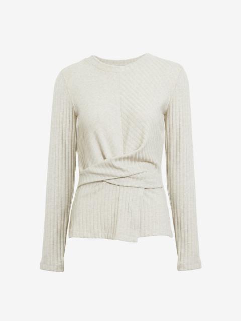 TANYA TAYLOR LONG SLEEVE KELSEY TOP