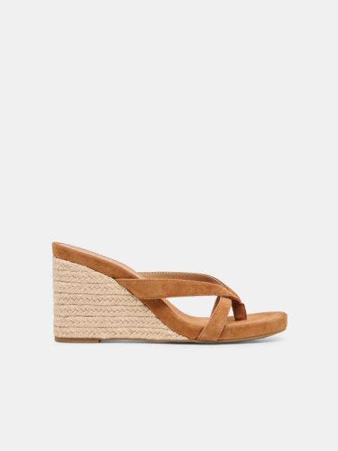 dolce vita HELAN ESPADRILLE WEDGES BROWN SUEDE