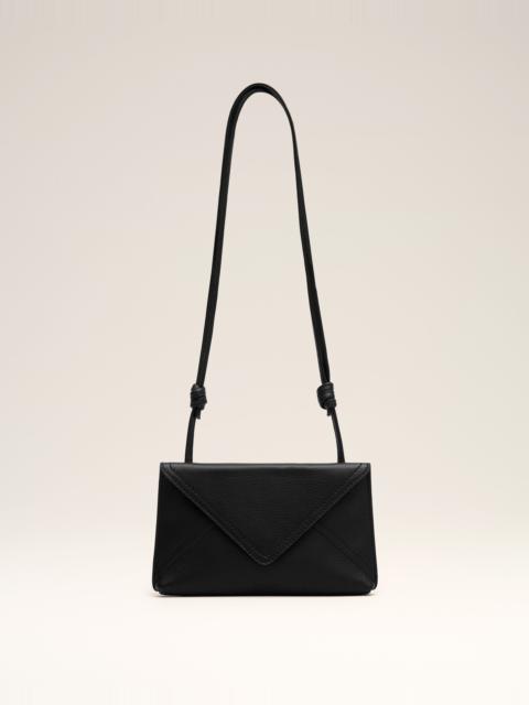 AMI Paris BLACK ETIENNE TAURILLON LEATHER ENVELOPE PHONE HOLDER