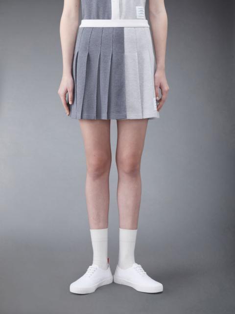 Fun-Mix Textured Cotton Tuck Pleated Skirt
