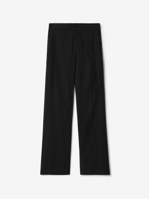 Burberry Cotton Blend Tailored Trousers