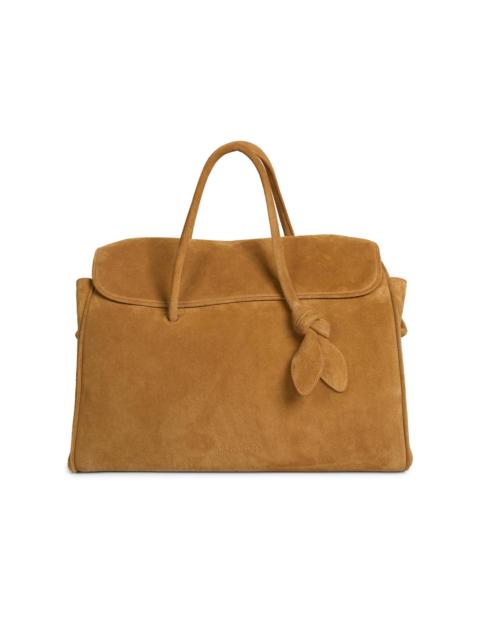 JACQUEMUS Men's ​Le Cabas Turismo Suede Tote Bag - Camel