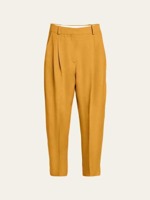 Iconic Pleated Crop Trousers