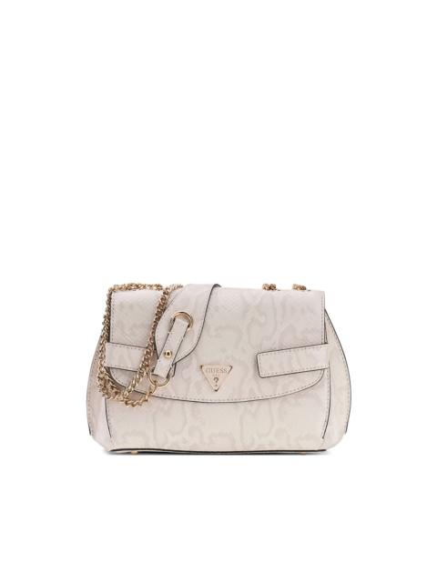 GUESS USA Serenova snakeskin-print shoulder bag