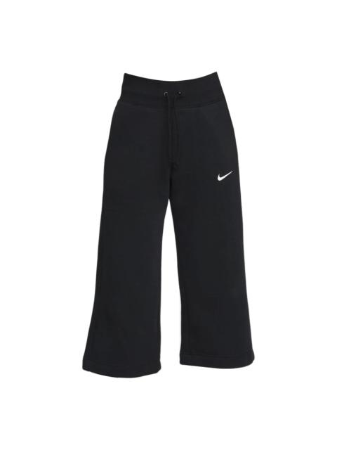 Nike (WMNS) Nike Phoenix Fleece High-Waisted Cropped Sweatpants 'Black' FB8417-010