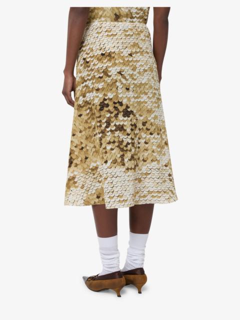 Moschino PRINTED SILK CREPE DE CHINE SKIRT