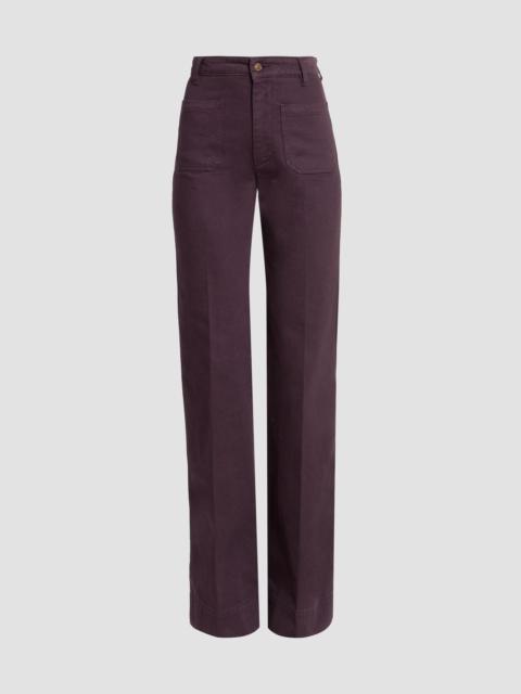 Victoria Beckham Women's Alina Wide-Leg High-Rise Jeans - Acai