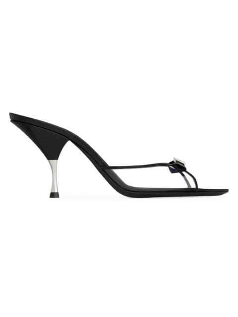 SAINT LAURENT Women's Jerry Mules in Tpu and Rhinestones - Black