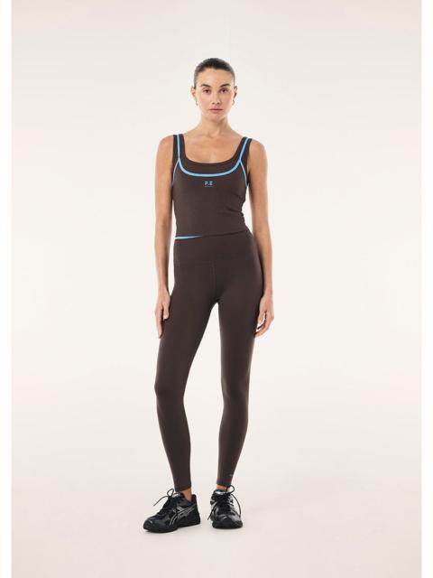 P.E NATION FORWARD TANK IN COFFEE & MARINA BLUE