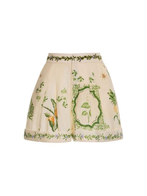 Agua by Agua Bendita Rommy Wild pleated shorts