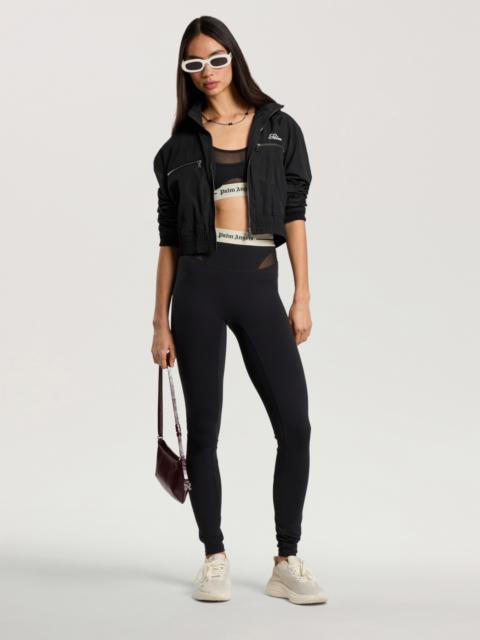 Palm Angels Logo Mesh Panel Active Leggings