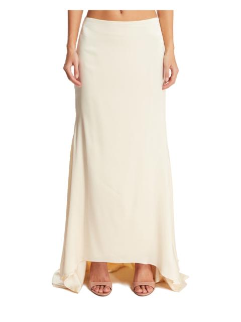 White Skirt with Train