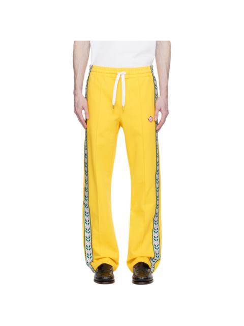CASABLANCA Yellow Laurel Sweatpants