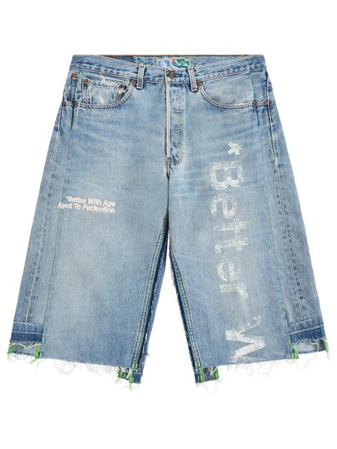 *Better With Age Clementine Double-Wide Denim Shorts "Medium Wash" BWA164