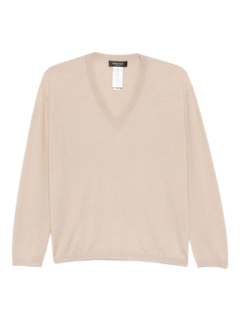 FABIANA FILIPPI V-neck long-sleeve T-shirt