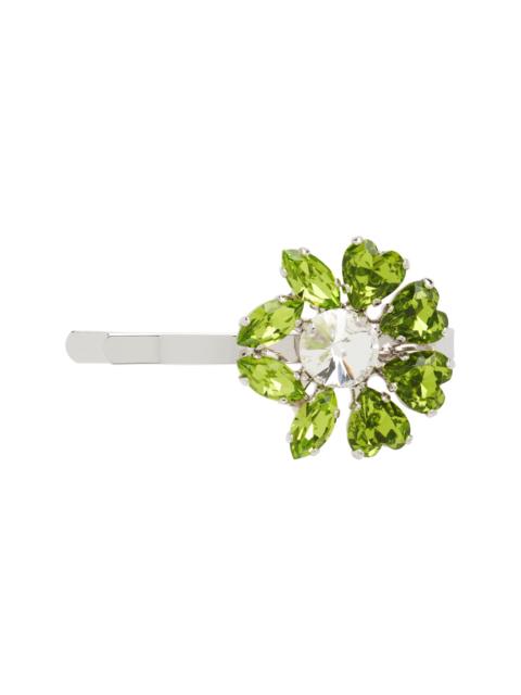 Simone Rocha Silver Mini Heartbloom Hair Clip