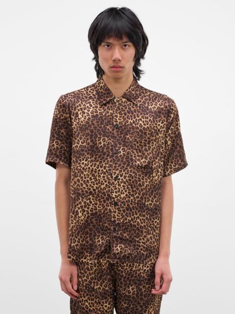 ERNEST W. BAKER Cheetah Print Bowling Shirt