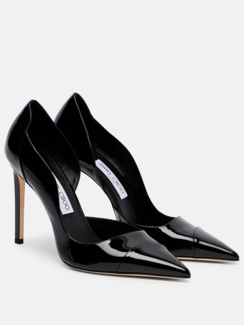 Brigitte 100 patent leather pumps