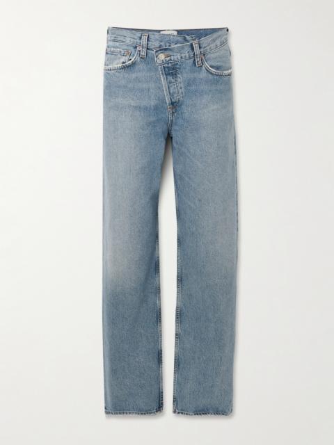 AGOLDE Arc Criss Cross Asymmetric Wide-leg Jeans