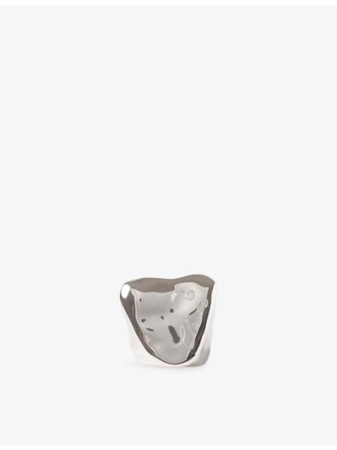 Claudie Pierlot Heart Steel Signet Ring