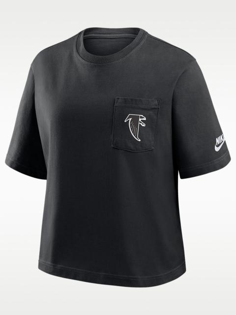 Nike Atlanta Falcons Rewind Pocket Boxy Women's Nike NFL T-Shirt