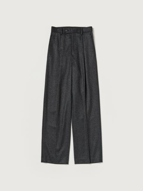 AURALEE CASHMERE MOLESKIN TWO-TUCK SLACKS