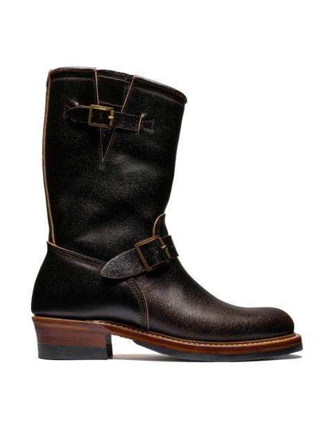 JOHN LOFGREN Wabash Engineer Boots Horween Waxed Flesh Dark Brown