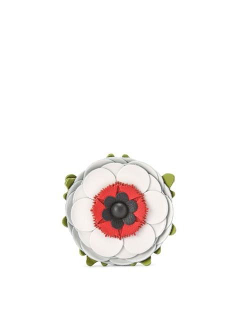 Loewe Pansy stud flower in classic calfskin