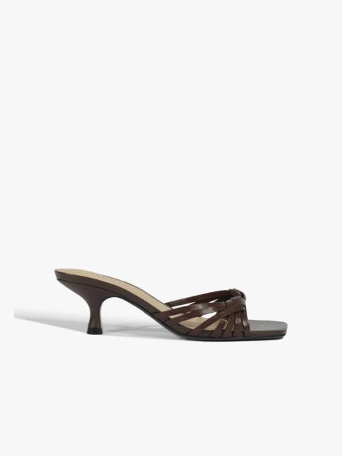 SCHUTZ Tara Mule Mid Leather Sandal