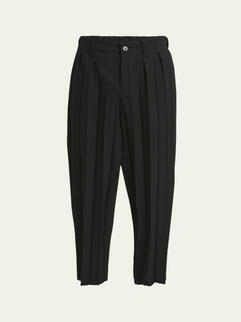 Men's Accordion Pleat Trousers