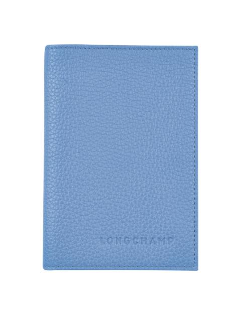Longchamp Le Foulonné Passport cover Cloud Blue - Leather