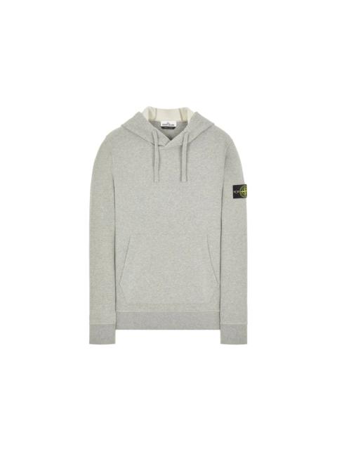 Stone Island Stone Island 64120 Brushed Cotton Fleece Hooded Sweatshirt Dust