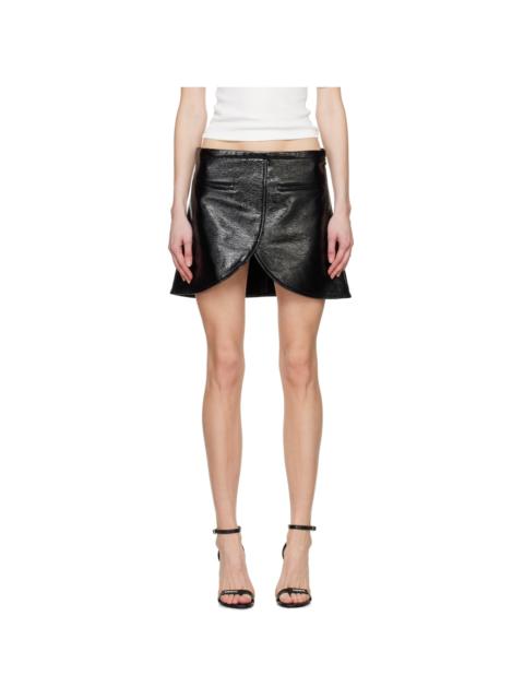 courrèges Black Ellipse Miniskirt