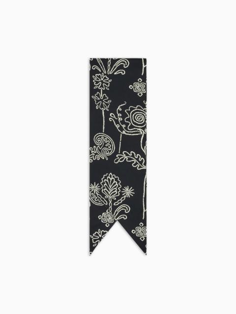 GIORGIO ARMANI PRINTED SILK SCARF