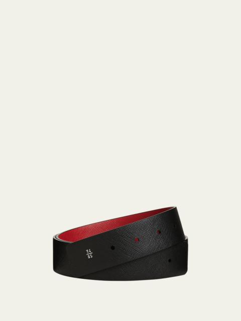 Men's Saffiano Leather Belt Strap