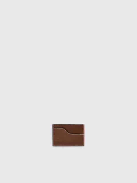 ATP ATELIER Vinci Cannella/Contrast Stitch Leather Card holder